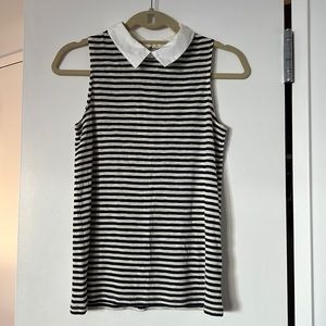 Madewell collared sleeveless top